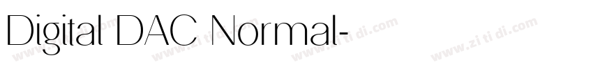 Digital DAC Normal字体转换